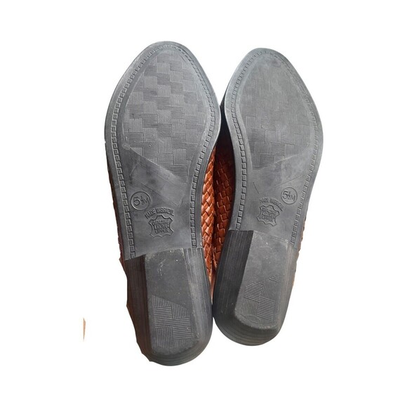 Vintage Honors by Rottles Brown Woven Leather Women’s Shoes/slip On/mules- 5.5 - Picture 8 of 11